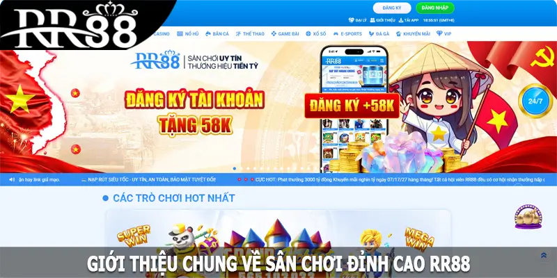 Giới thiệu chung về sân chơi đỉnh cao RR88