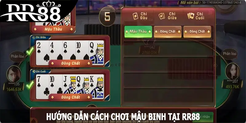Hướng dẫn cách chơi mậu binh tại RR88 chỉ với 3 bước