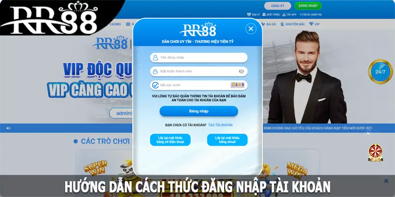Hướng dẫn cách thức đăng nhập RR88 dễ dàng nhất