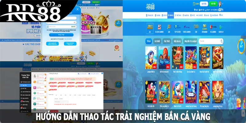 Hướng dẫn thao tác trải nghiệm Bắn Cá Vàng