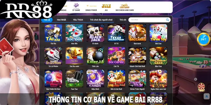 Thông tin cơ bản về game bài RR88