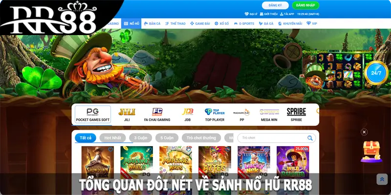 Tổng quan đôi nét về sảnh nổ hũ RR88 hấp dẫn